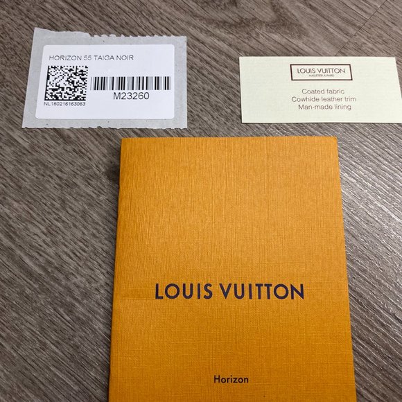 LOUIS VUITTON FOUR WHEELED CARRYON - Horizon 55 Taiga Leather Noir - M23260 - - Picture 6 of 12